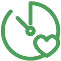 heart clock graphic